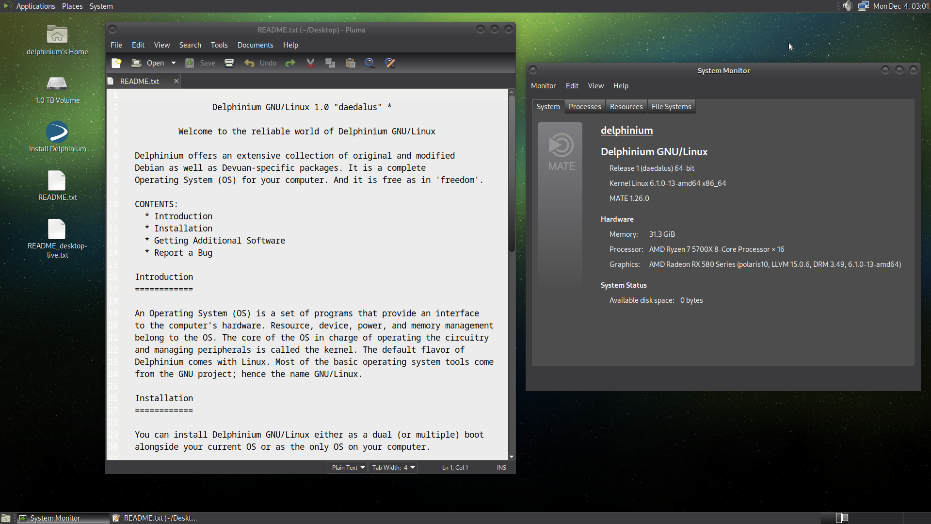 Screenshot Sys